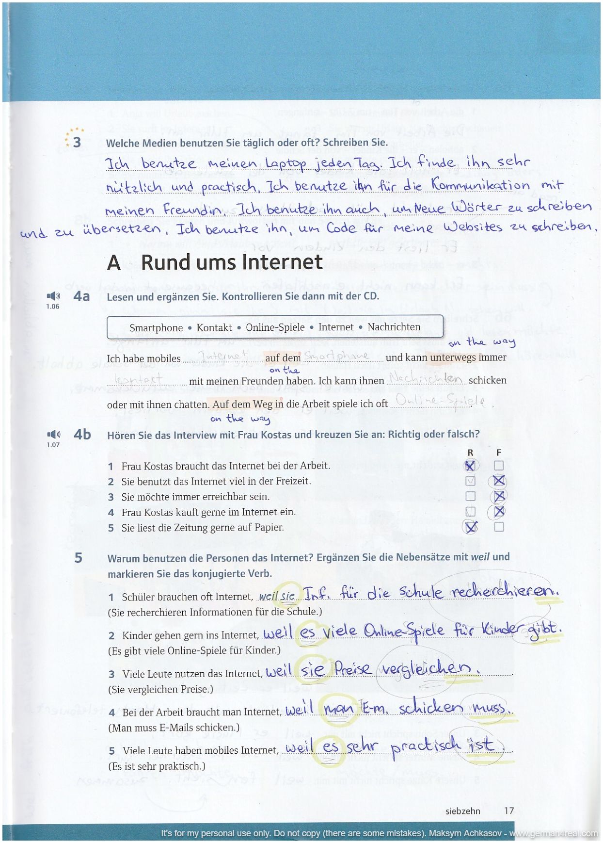 Pluspunkt A2 (Kursbuch) -  page 017