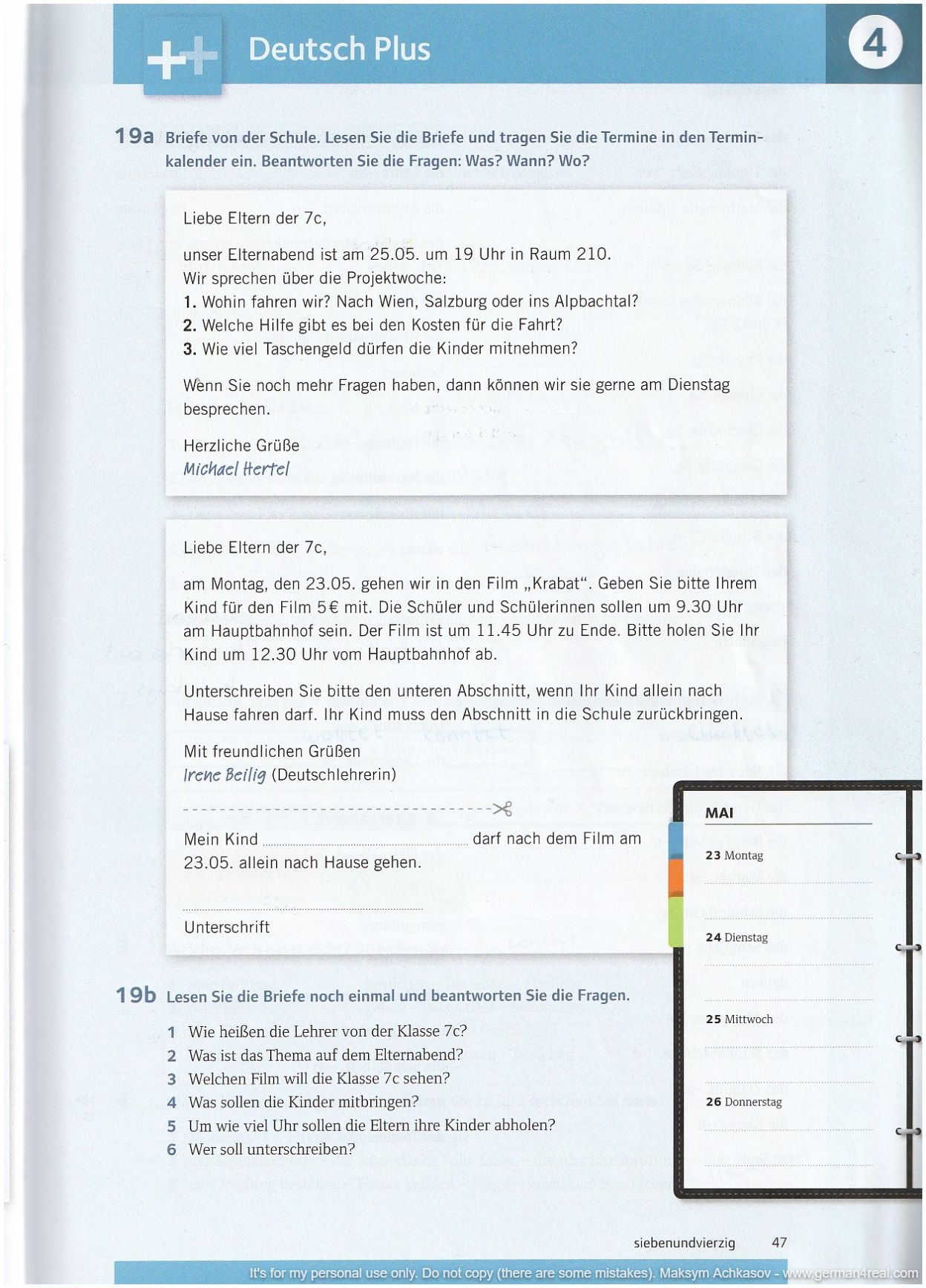 Pluspunkt A2 (Kursbuch) -  page 047