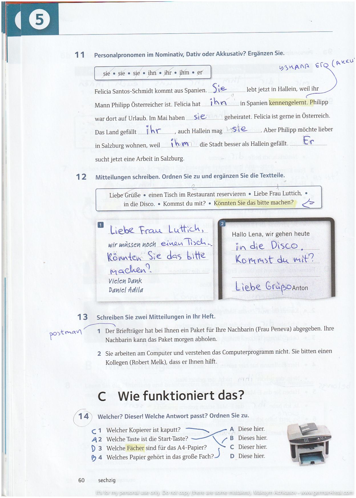 Pluspunkt A2 (Kursbuch) -  page 060