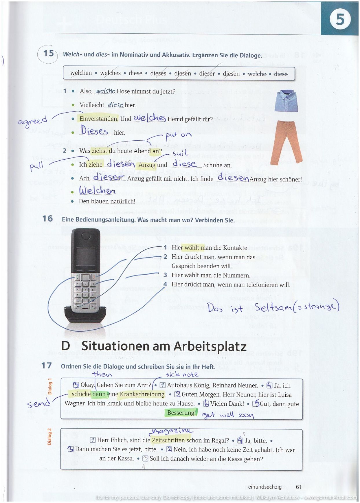 Pluspunkt A2 (Kursbuch) -  page 061