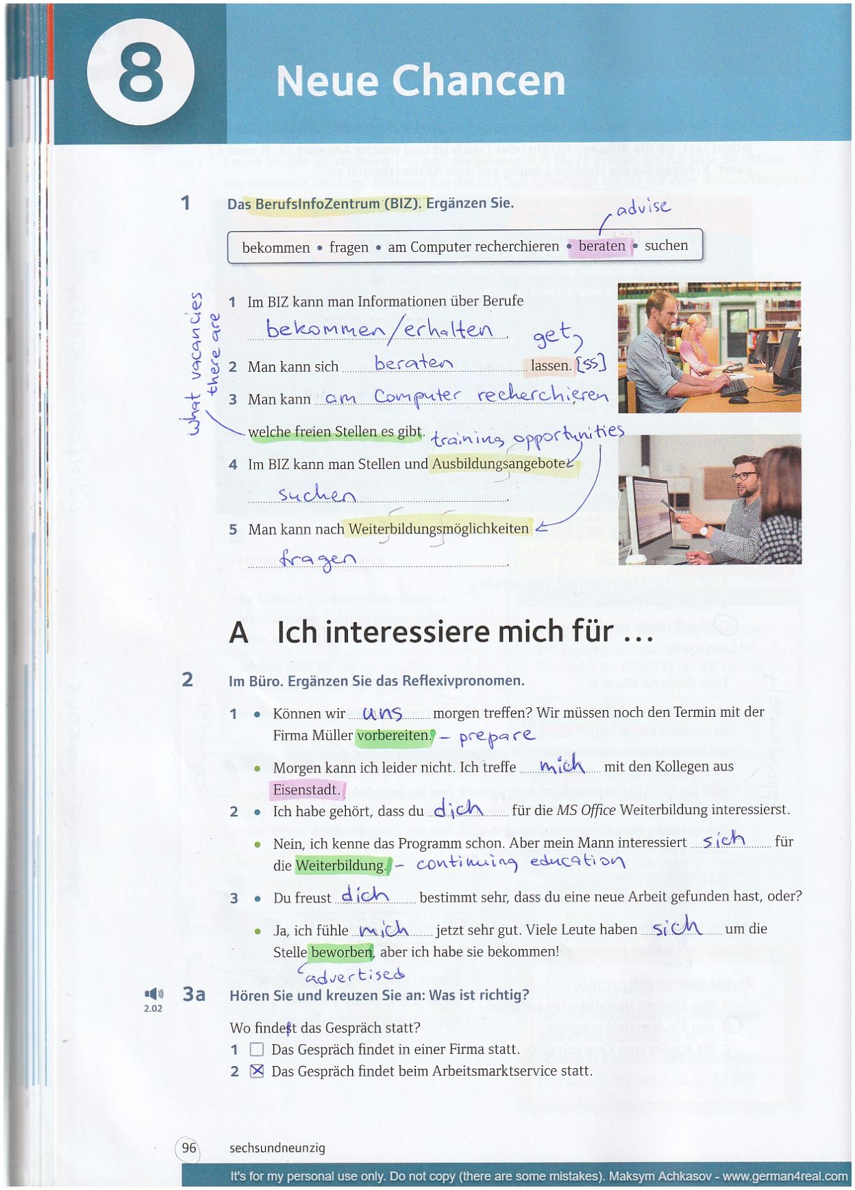 Pluspunkt A2 (Kursbuch) -  page 096