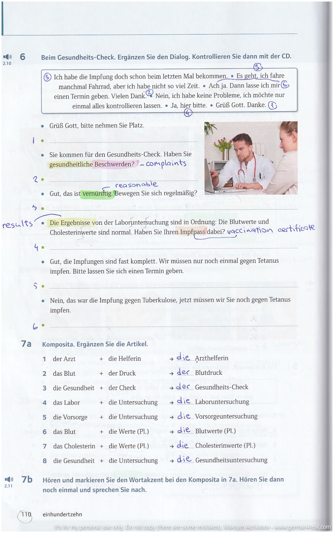 Pluspunkt A2 (Kursbuch) -  page 110