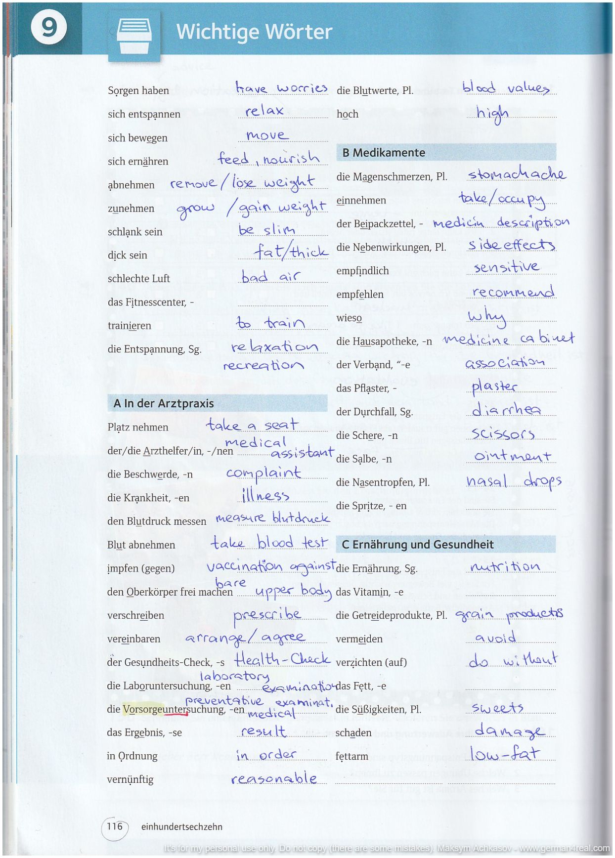 Pluspunkt A2 (Kursbuch) -  page 116