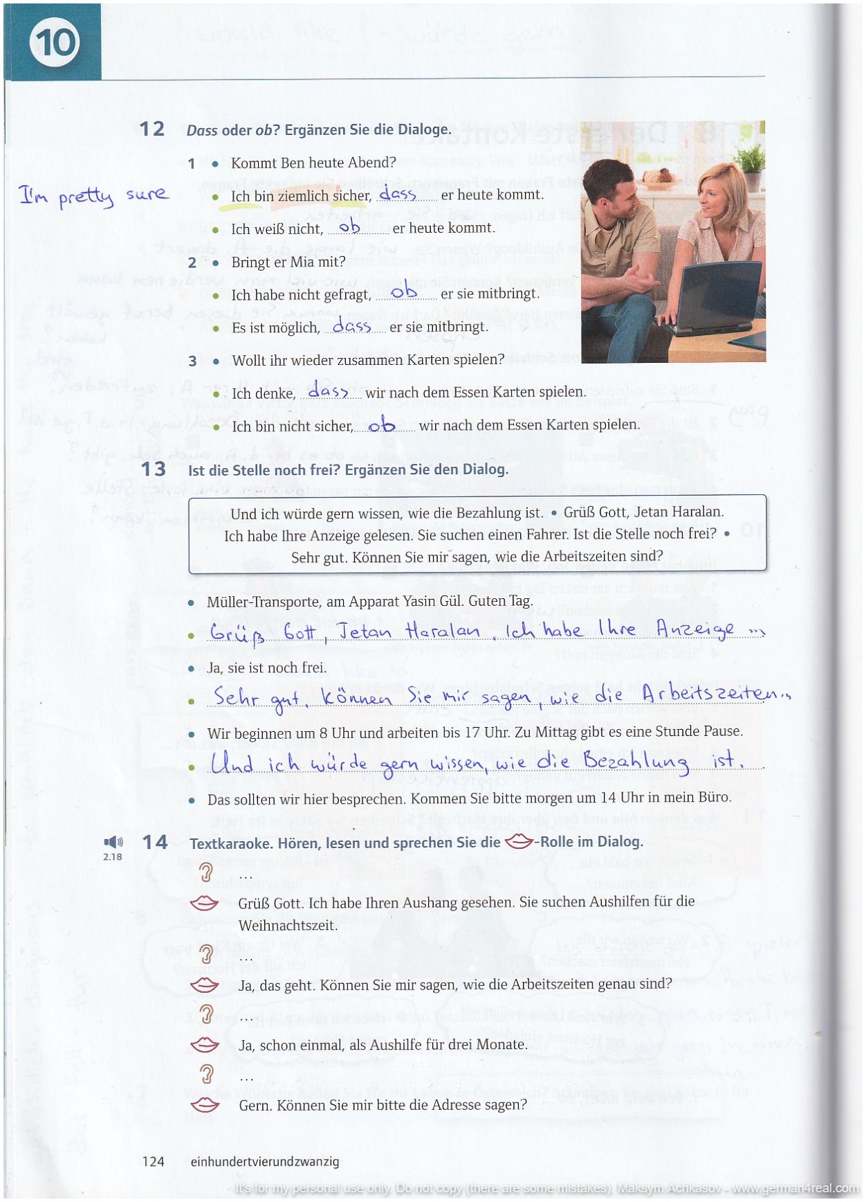 Pluspunkt A2 (Kursbuch) -  page 124
