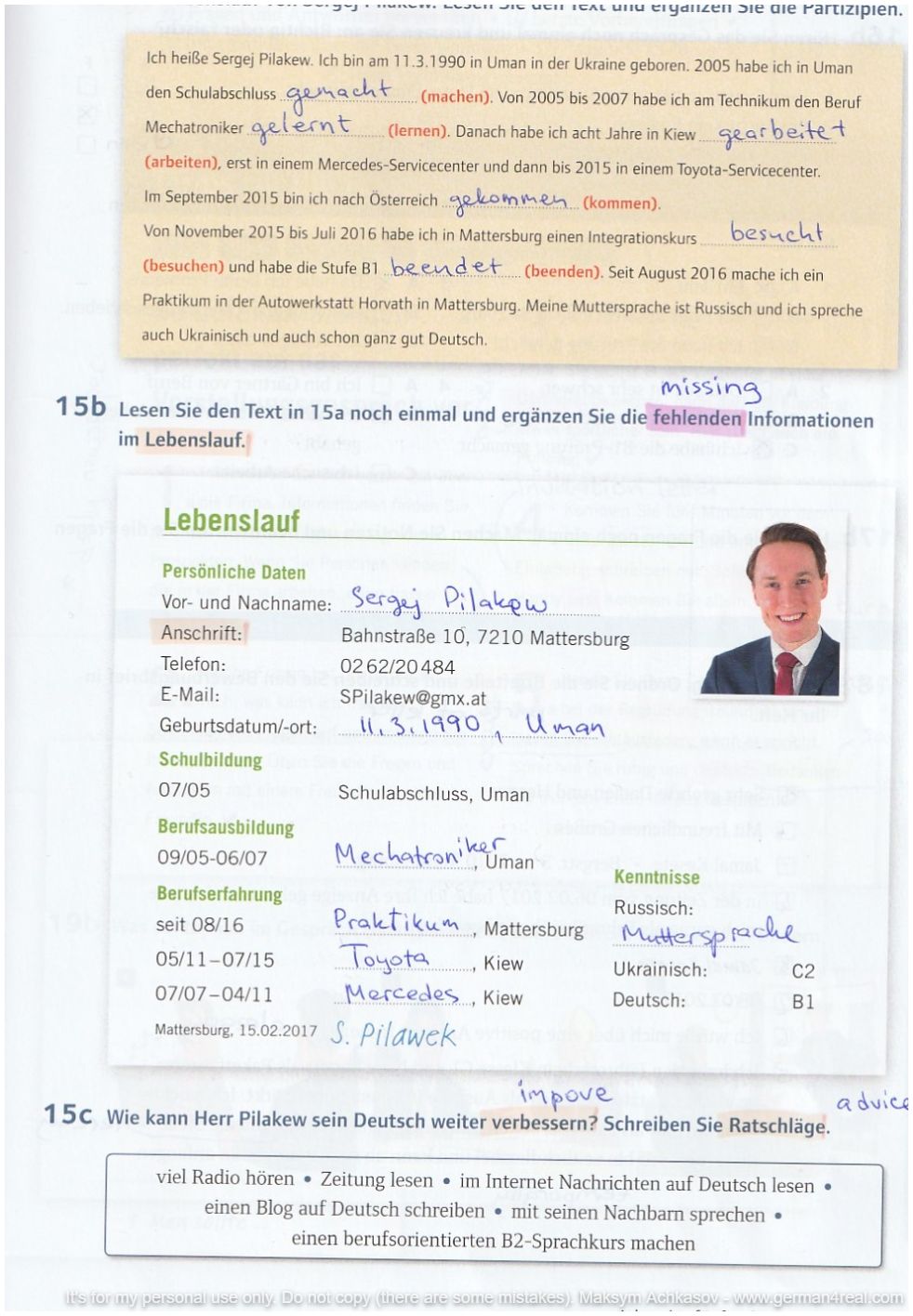 Pluspunkt A2 (Kursbuch) -  page 125