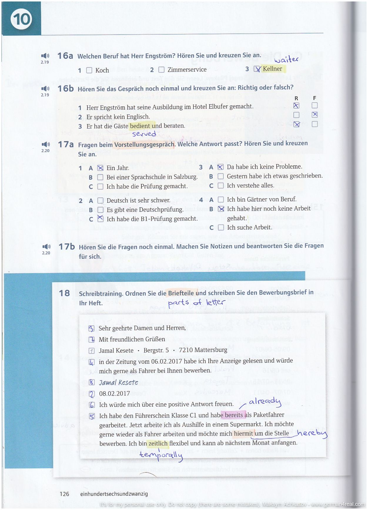 Pluspunkt A2 (Kursbuch) -  page 126