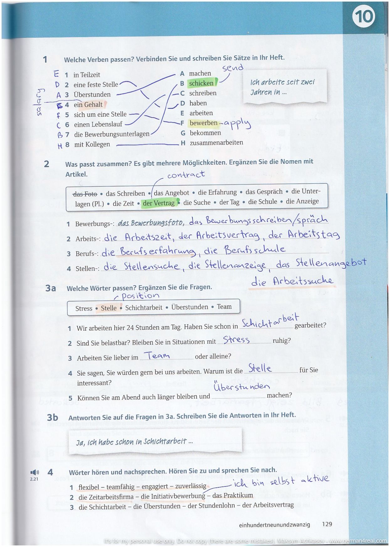 Pluspunkt A2 (Kursbuch) -  page 129