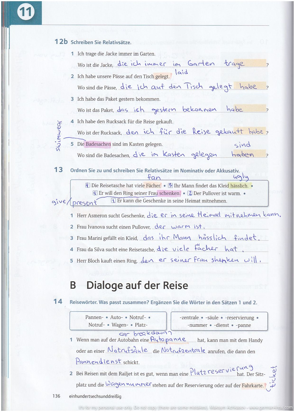 Pluspunkt A2 (Kursbuch) -  page 136