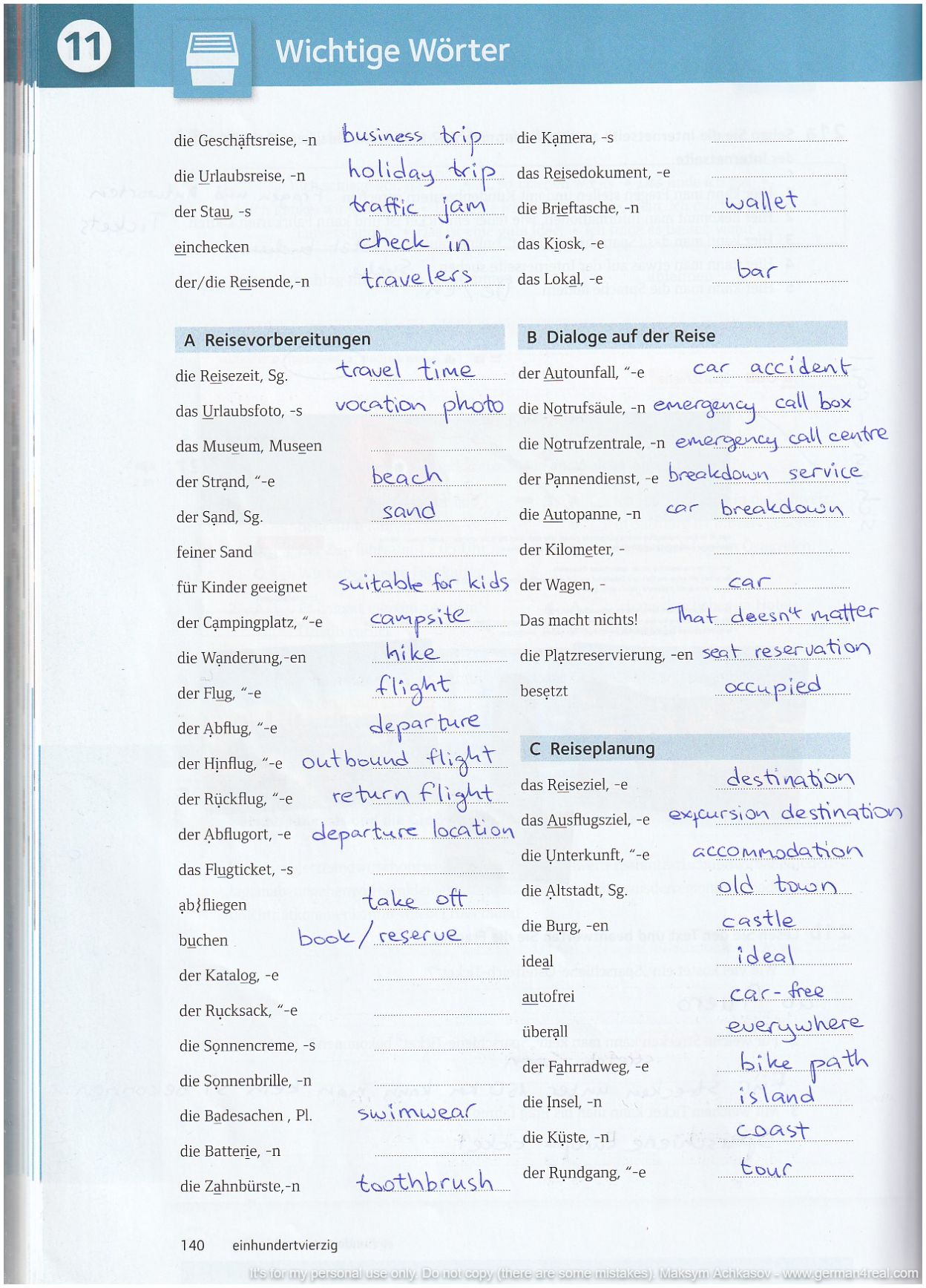 Pluspunkt A2 (Kursbuch) -  page 140