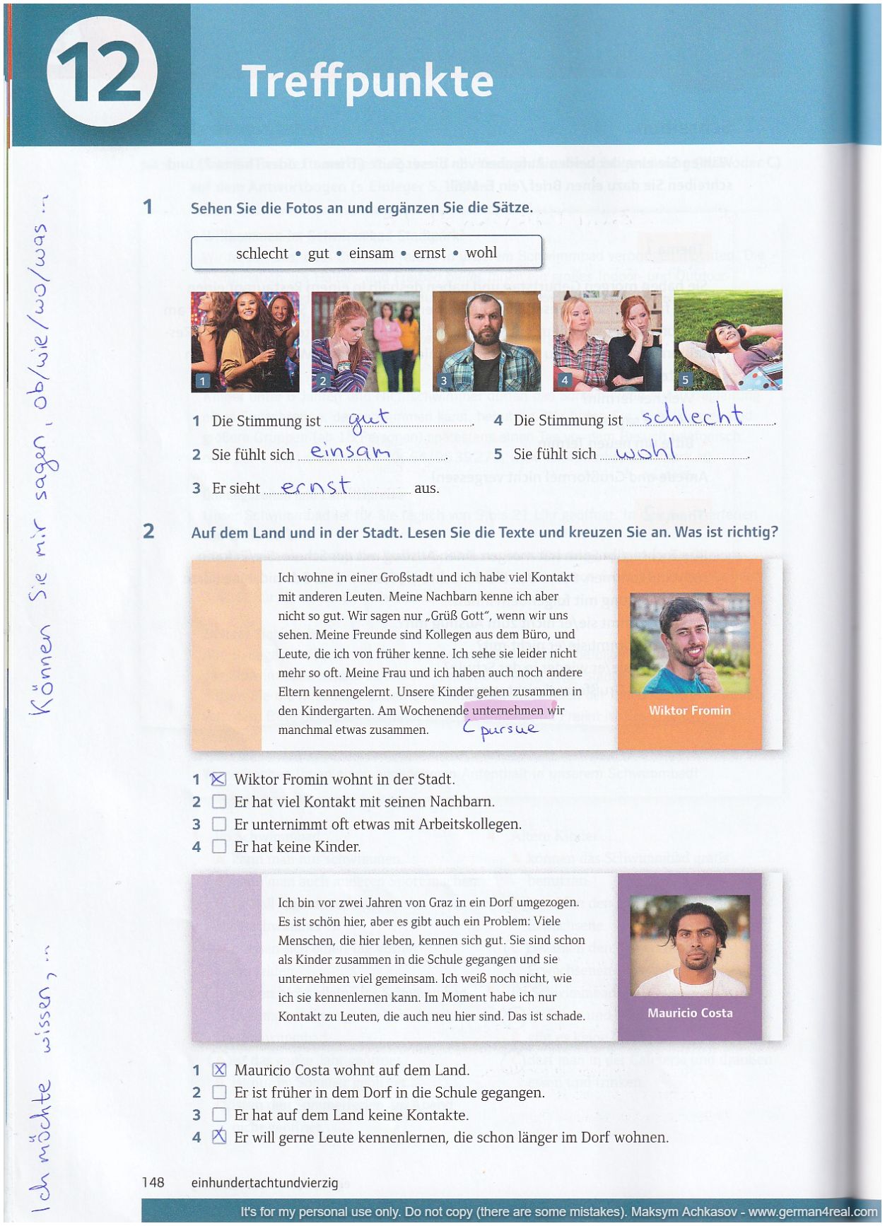 Pluspunkt A2 (Kursbuch) -  page 148