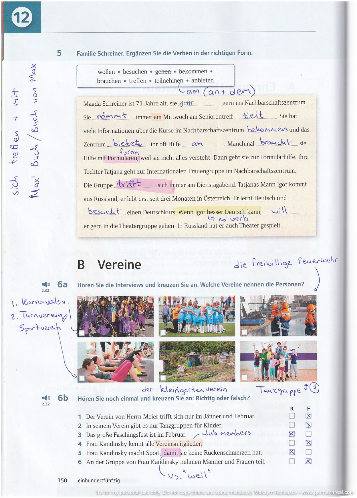 Pluspunkt A2 (Kursbuch) -  page 150