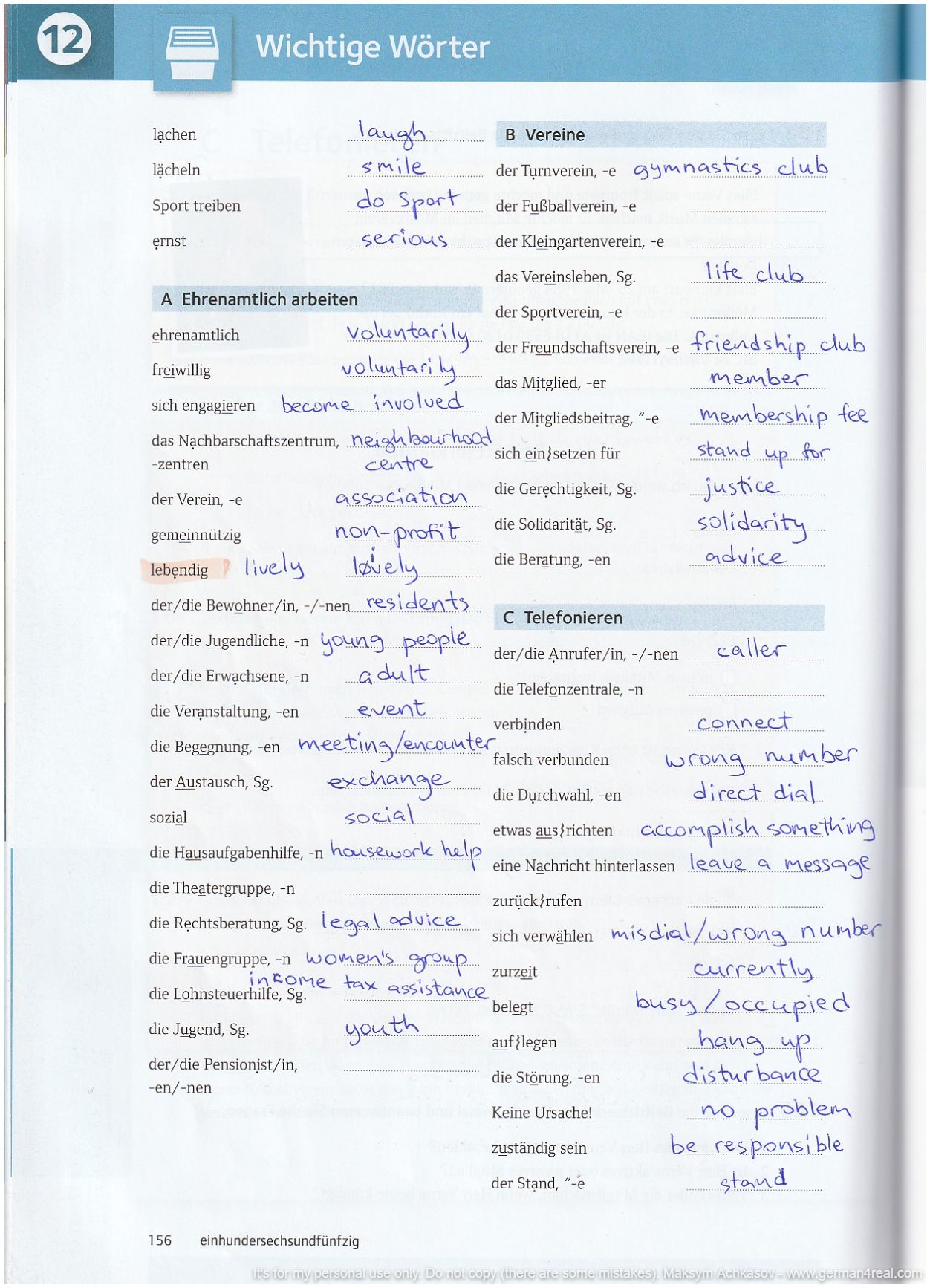 Pluspunkt A2 (Kursbuch) -  page 156