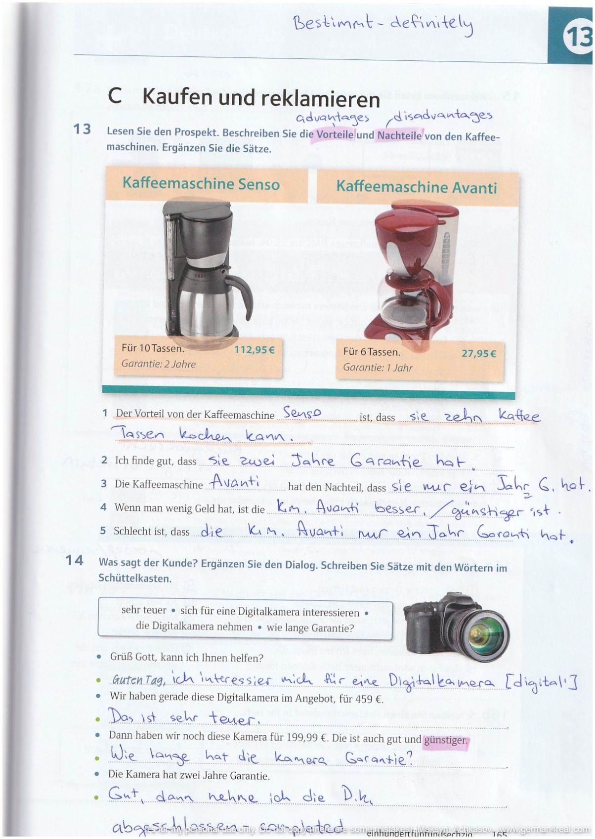 Pluspunkt A2 (Kursbuch) -  page 165