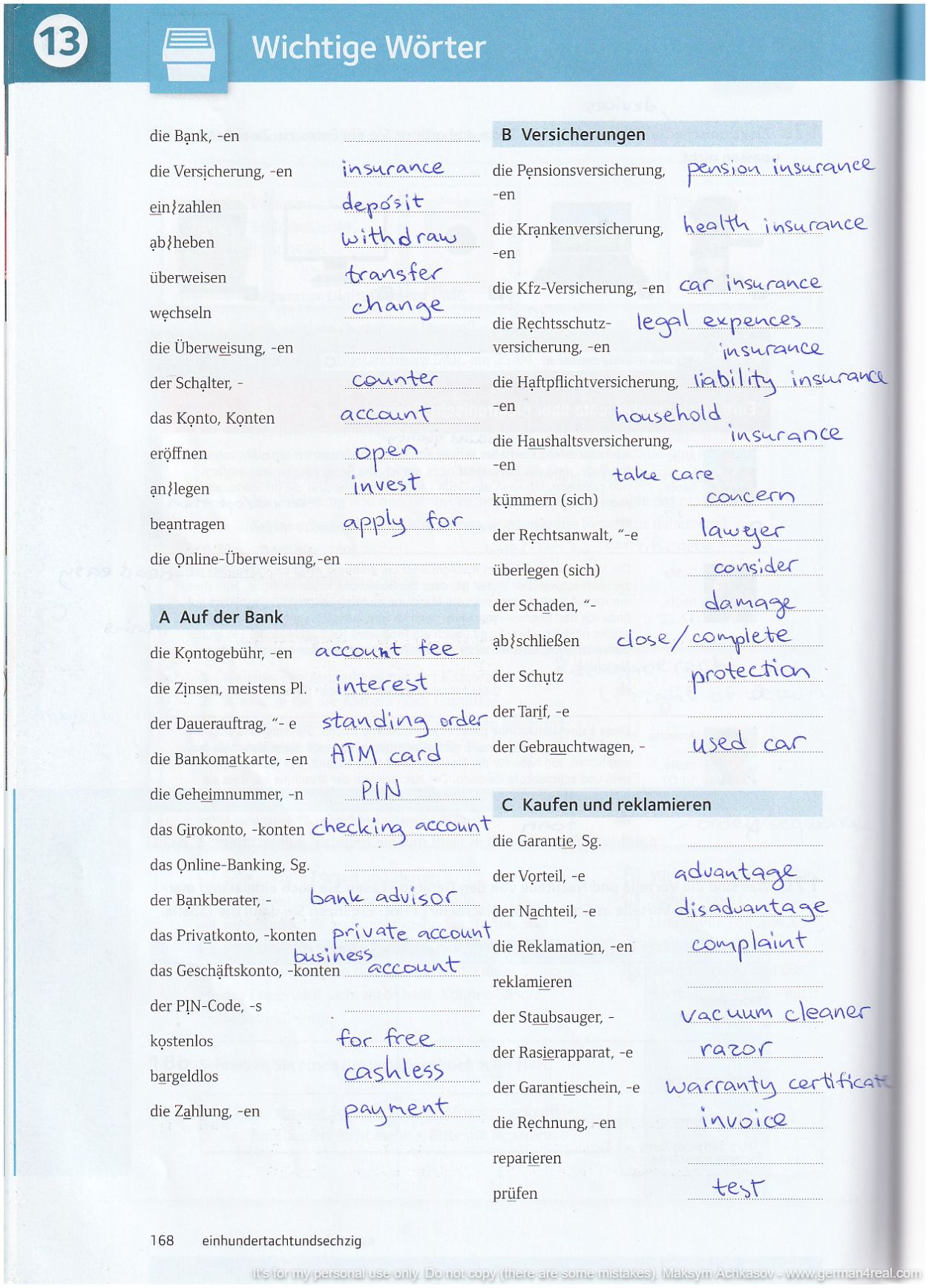 Pluspunkt A2 (Kursbuch) -  page 168