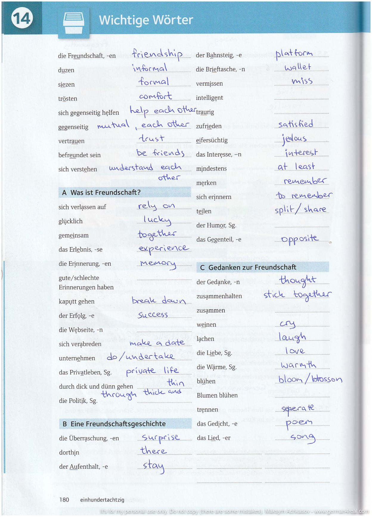 Pluspunkt A2 (Kursbuch) -  page 180