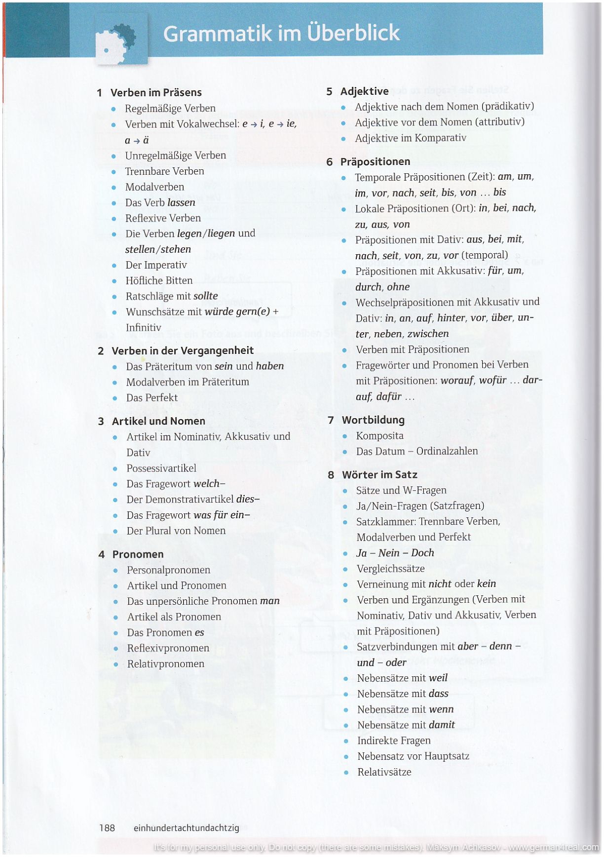 Pluspunkt A2 (Kursbuch) -  page 188