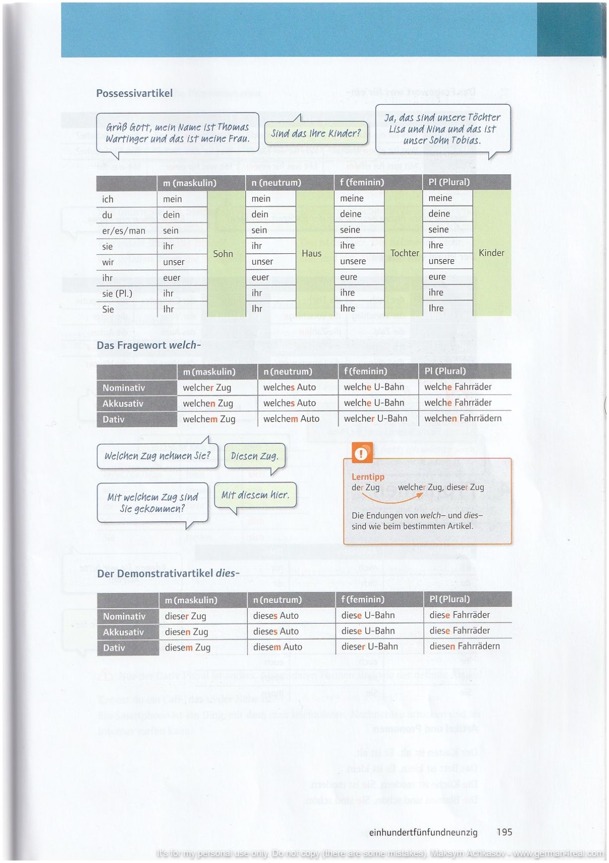 Pluspunkt A2 (Kursbuch) -  page 195