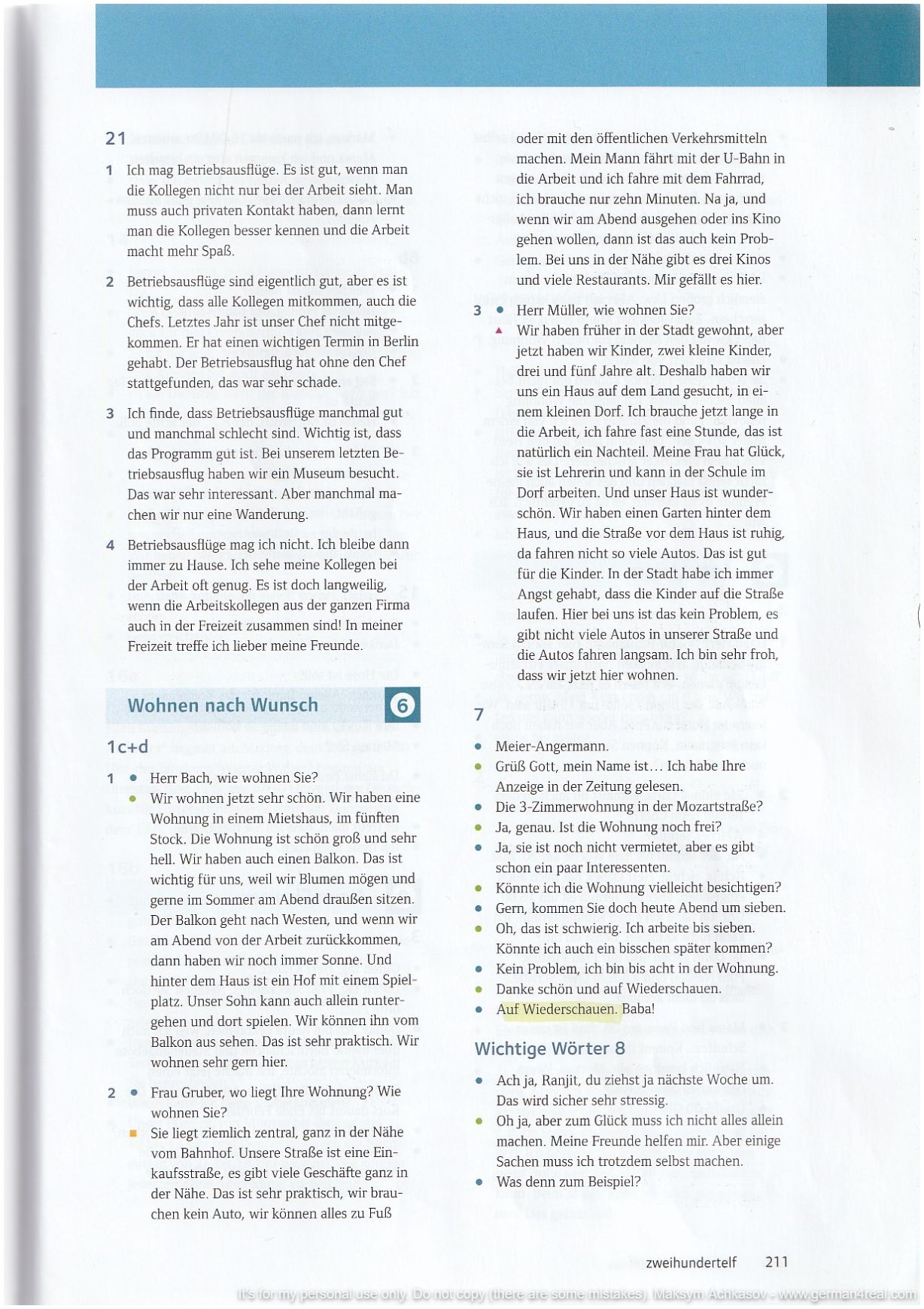 Pluspunkt A2 (Kursbuch) -  page 211
