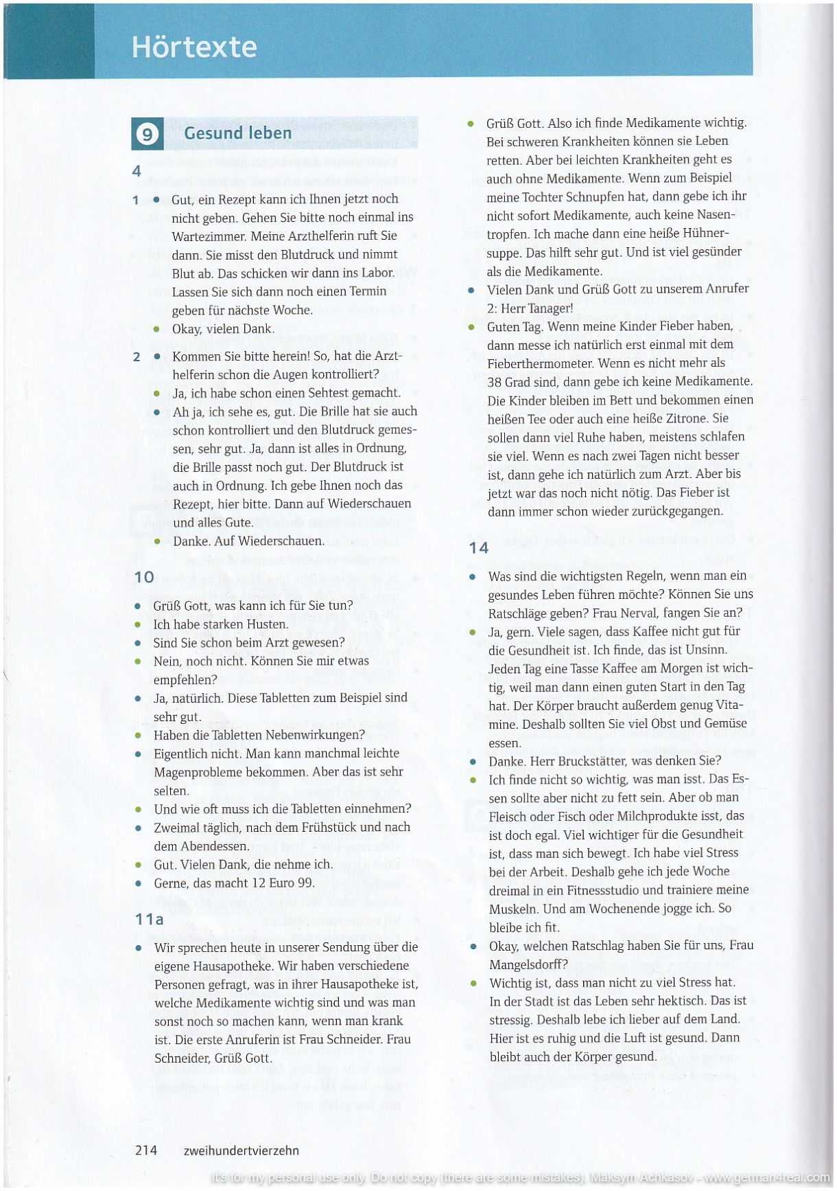 Pluspunkt A2 (Kursbuch) -  page 214