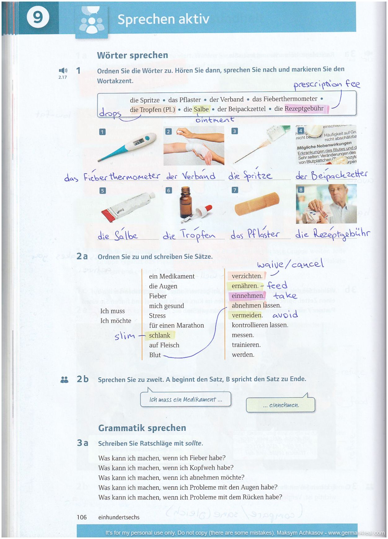Pluspunkt A2 (Kursbuch) -  page 106