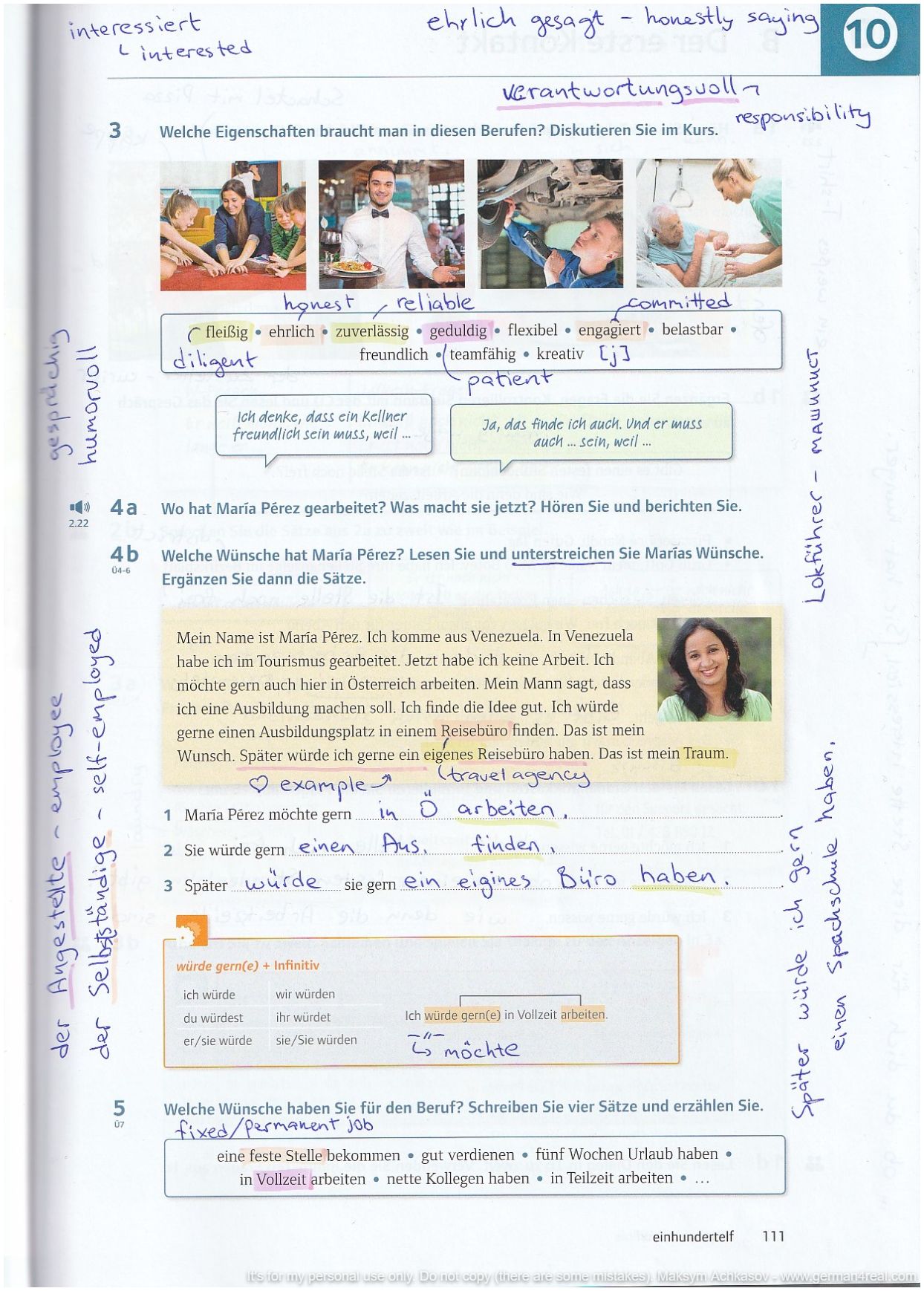 Pluspunkt A2 (Kursbuch) -  page 111