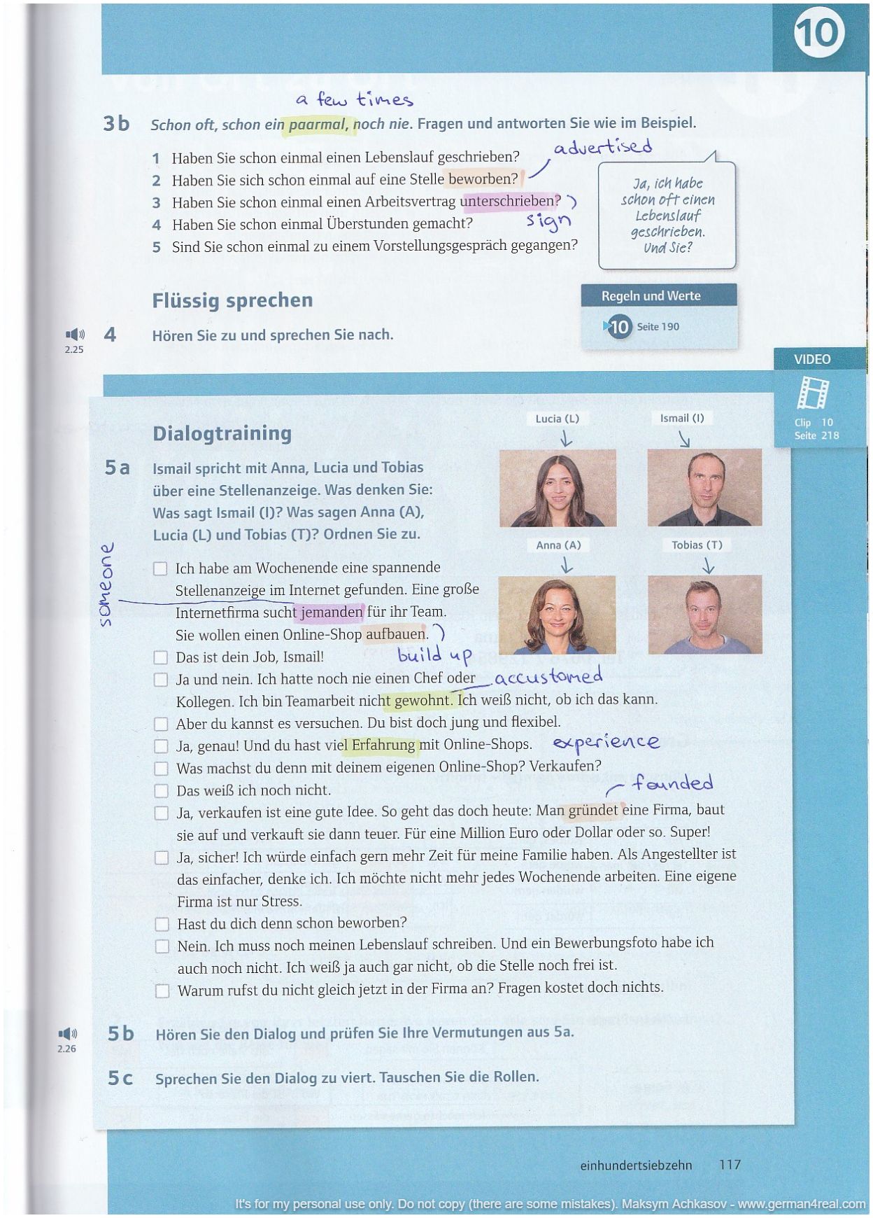 Pluspunkt A2 (Kursbuch) -  page 117