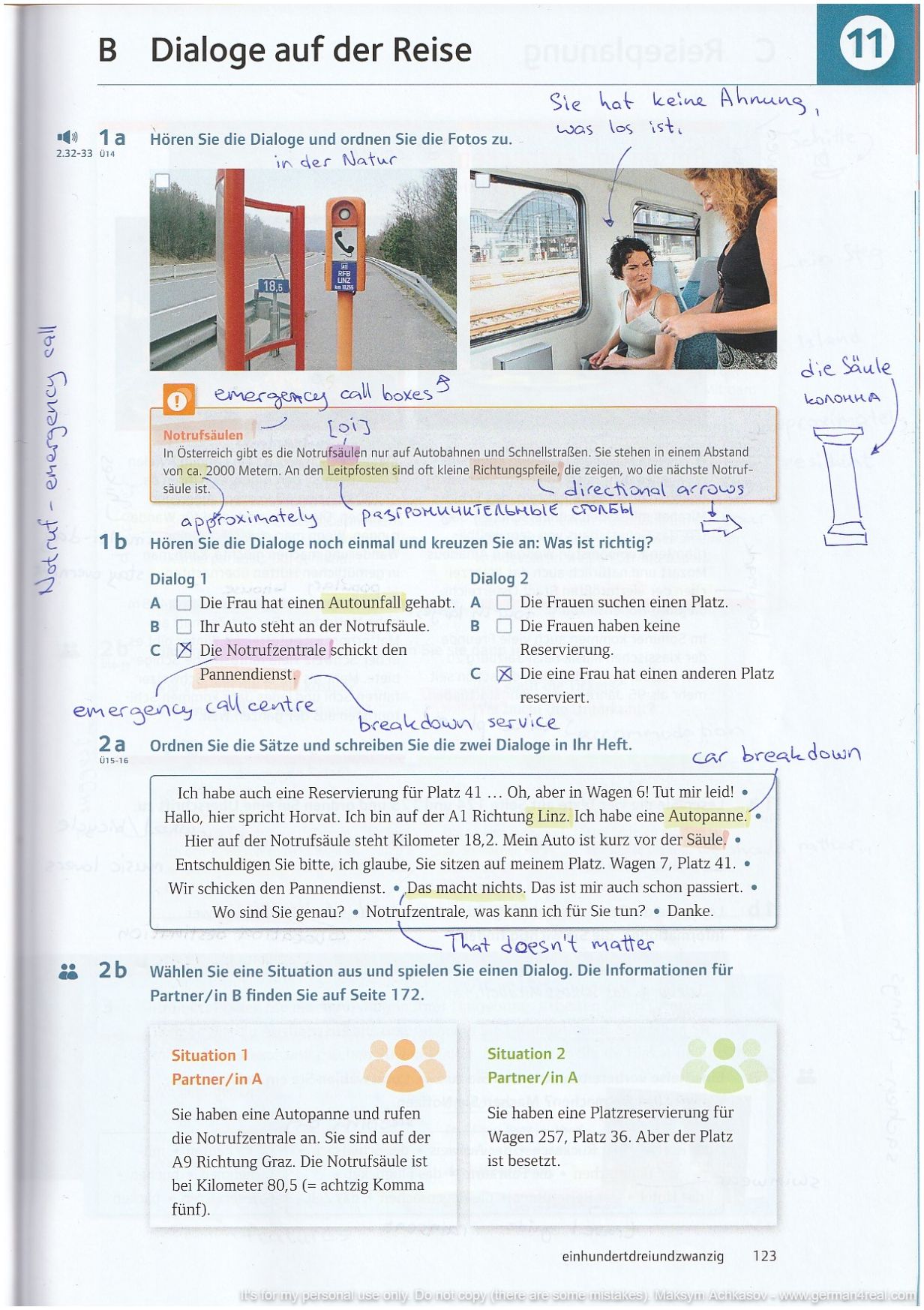 Pluspunkt A2 (Kursbuch) -  page 123