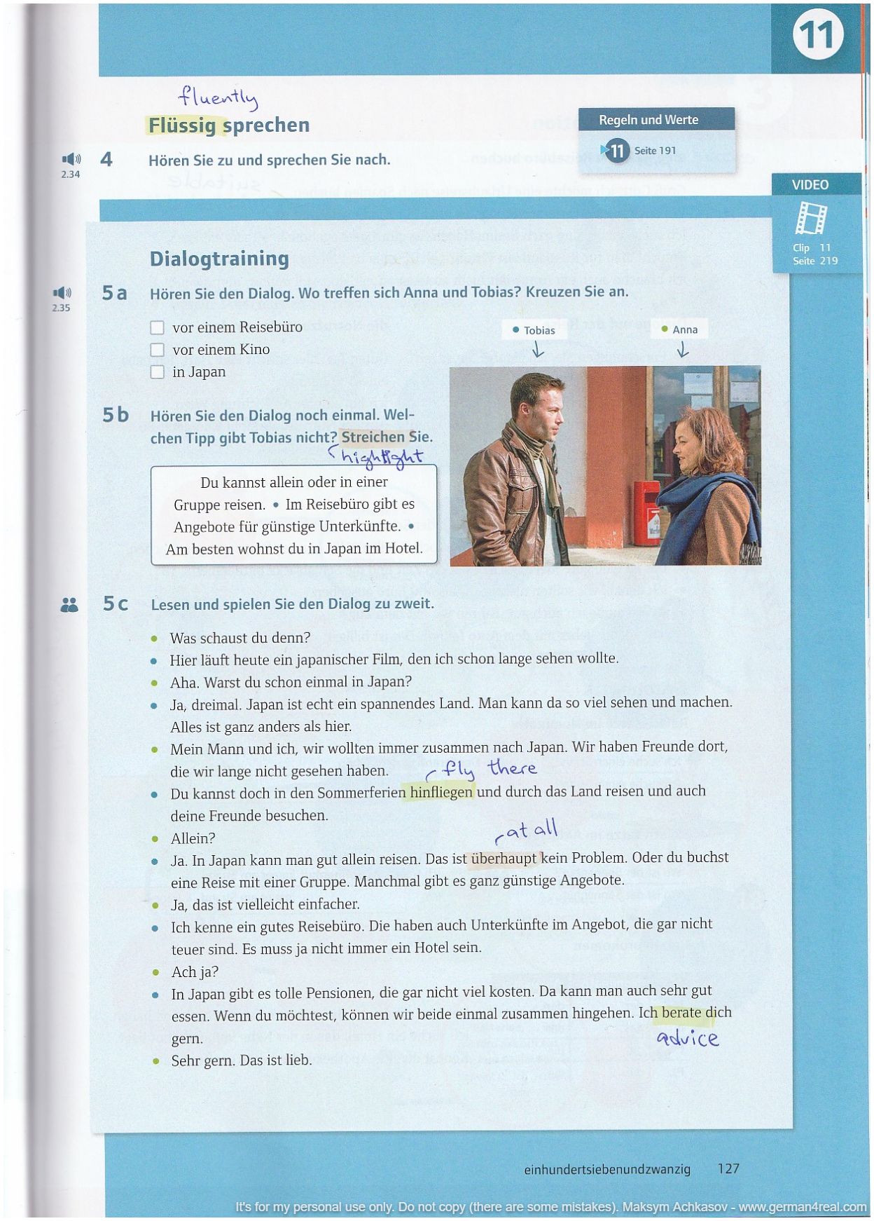 Pluspunkt A2 (Kursbuch) -  page 127