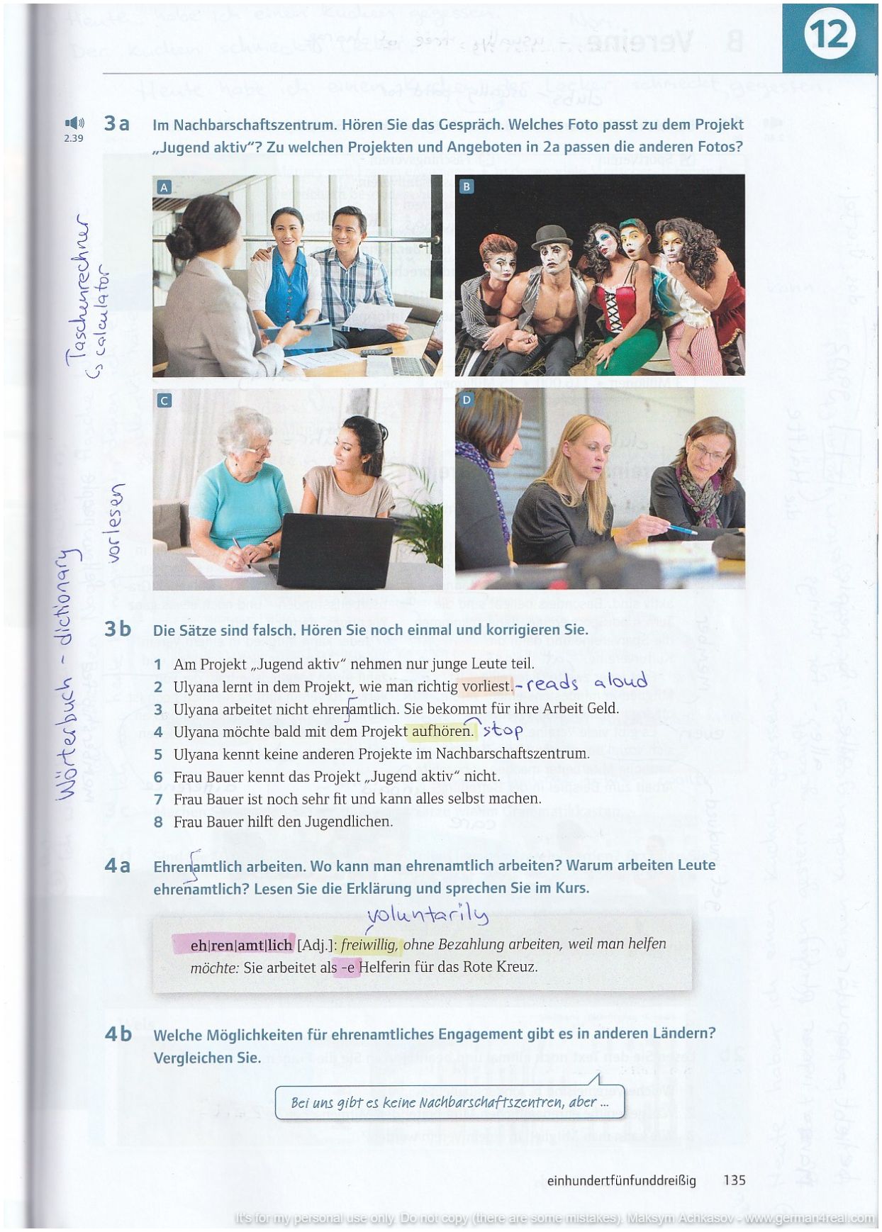 Pluspunkt A2 (Kursbuch) -  page 135