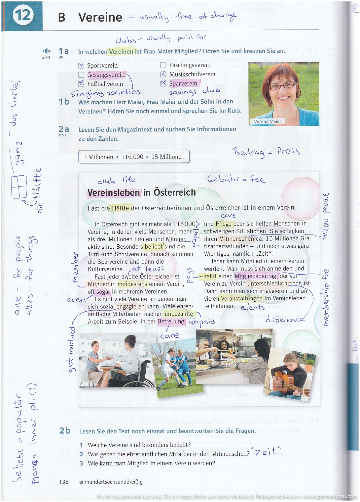 Pluspunkt A2 (Kursbuch) -  page 136
