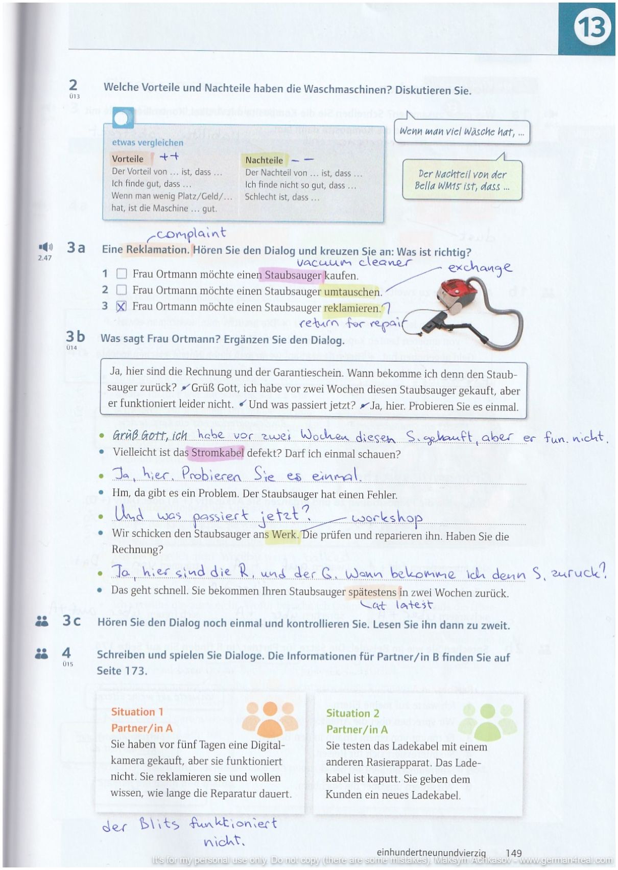 Pluspunkt A2 (Kursbuch) -  page 149