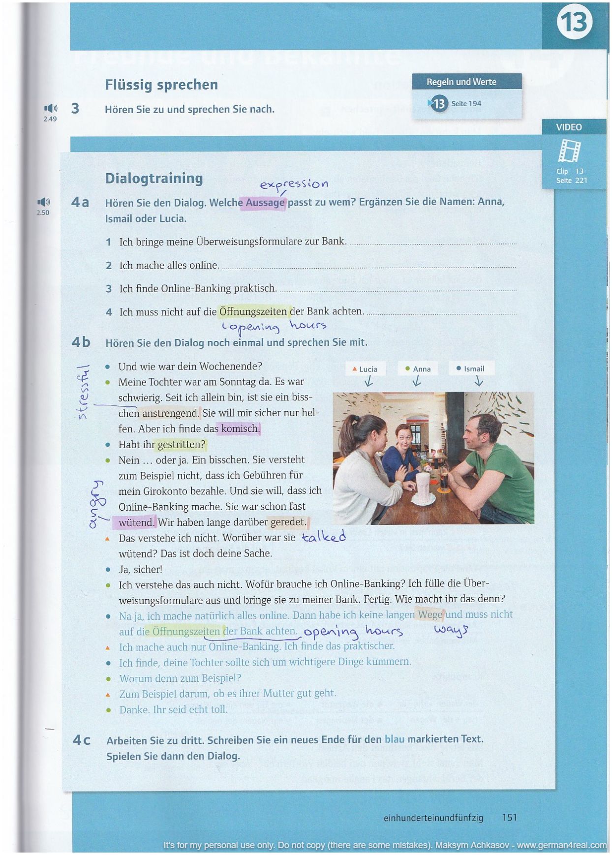 Pluspunkt A2 (Kursbuch) -  page 151
