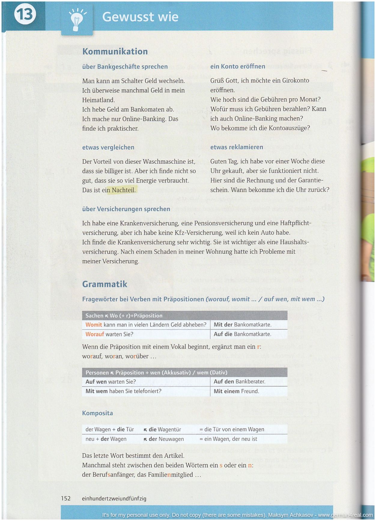 Pluspunkt A2 (Kursbuch) -  page 152