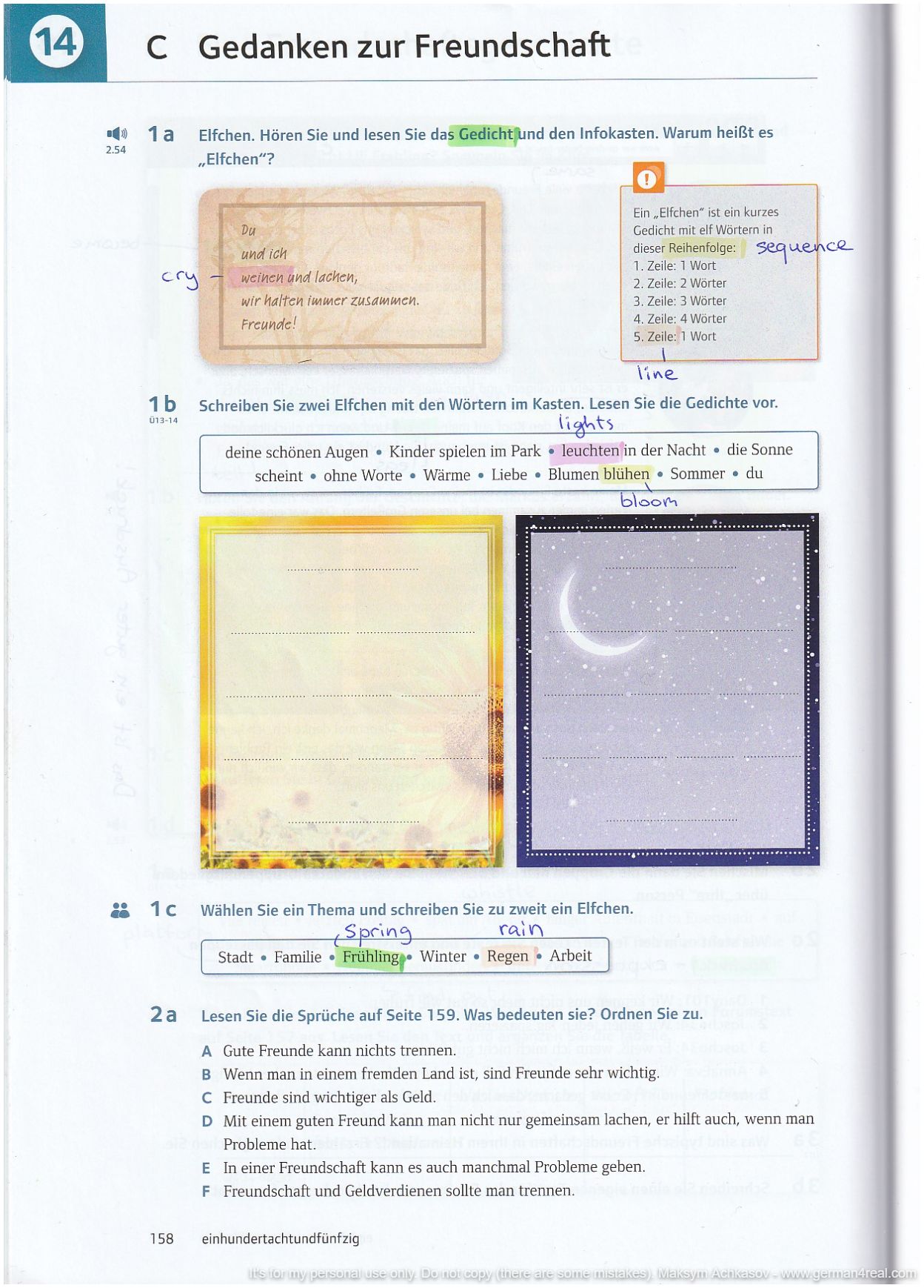 Pluspunkt A2 (Kursbuch) -  page 158