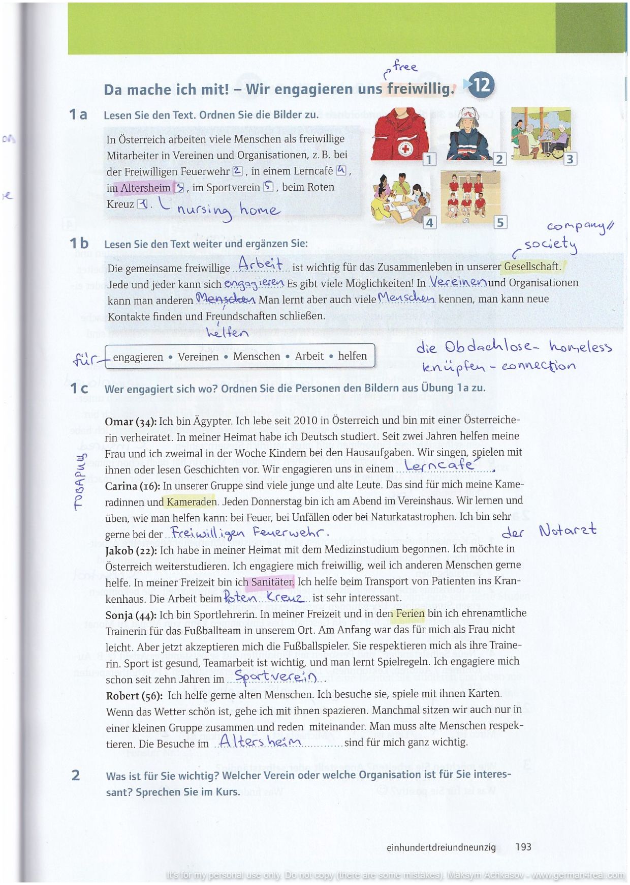 Pluspunkt A2 (Kursbuch) -  page 193