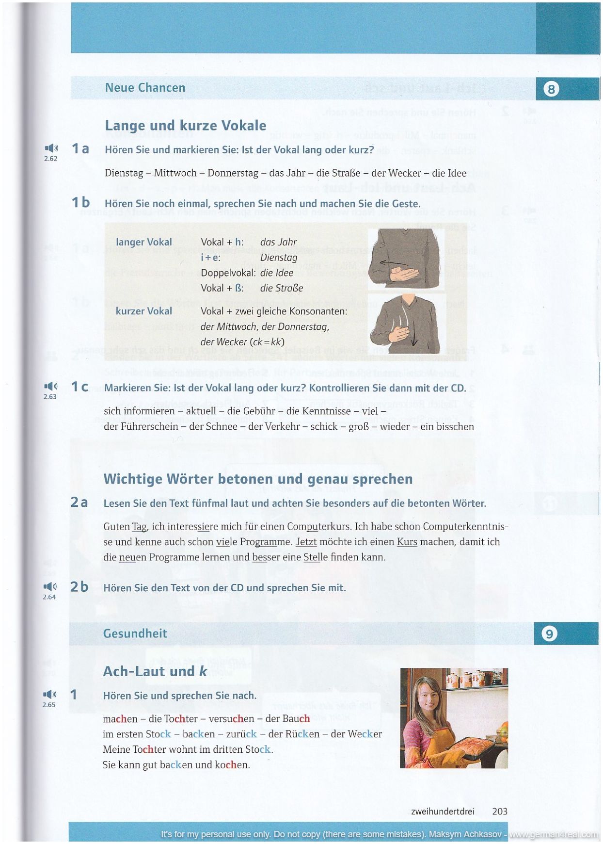 Pluspunkt A2 (Kursbuch) -  page 203