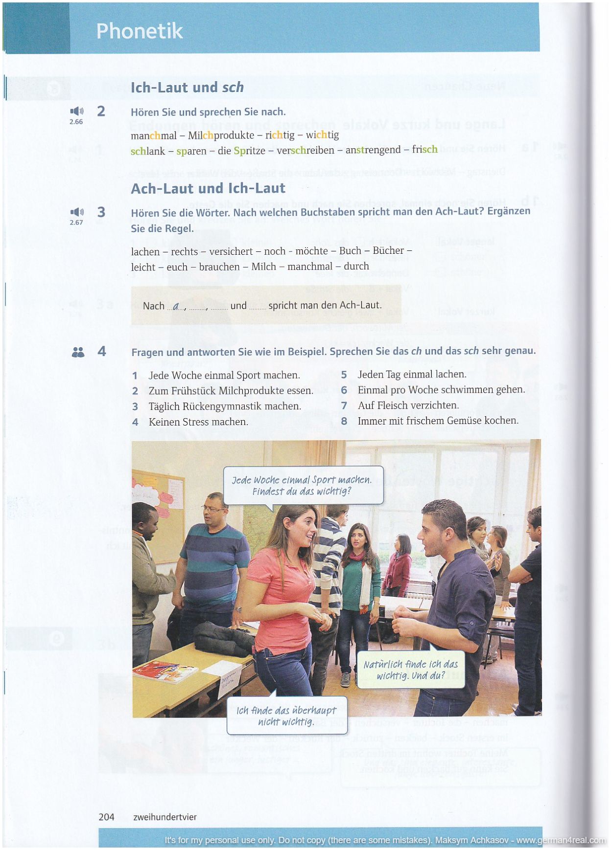 Pluspunkt A2 (Kursbuch) -  page 204
