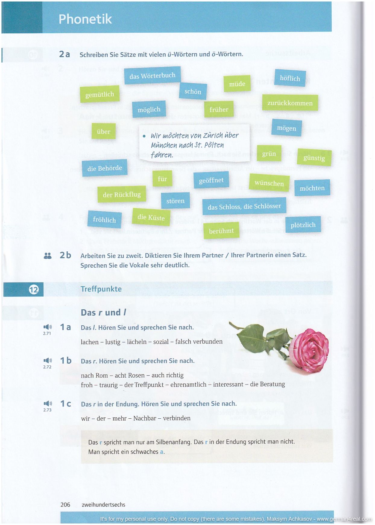 Pluspunkt A2 (Kursbuch) -  page 206