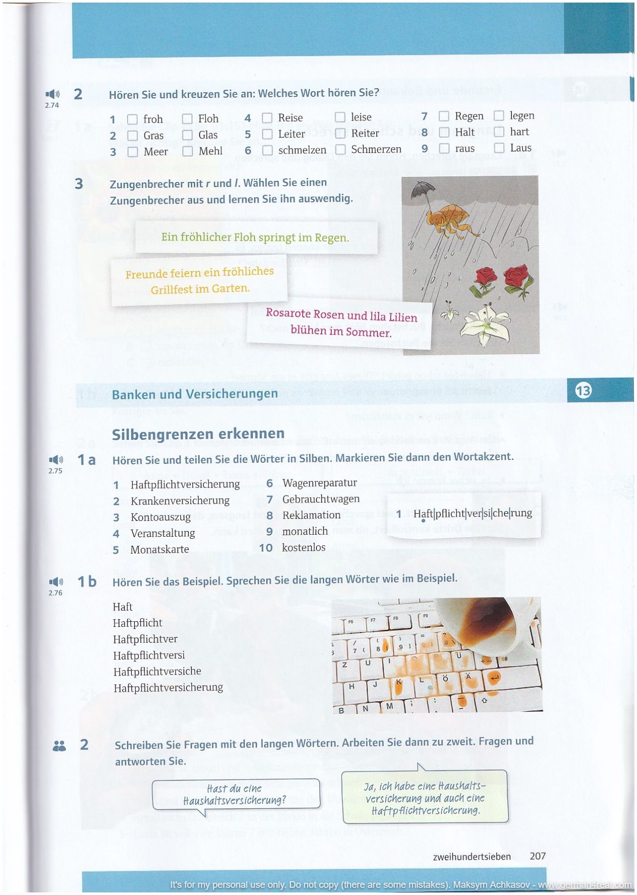 Pluspunkt A2 (Kursbuch) -  page 207
