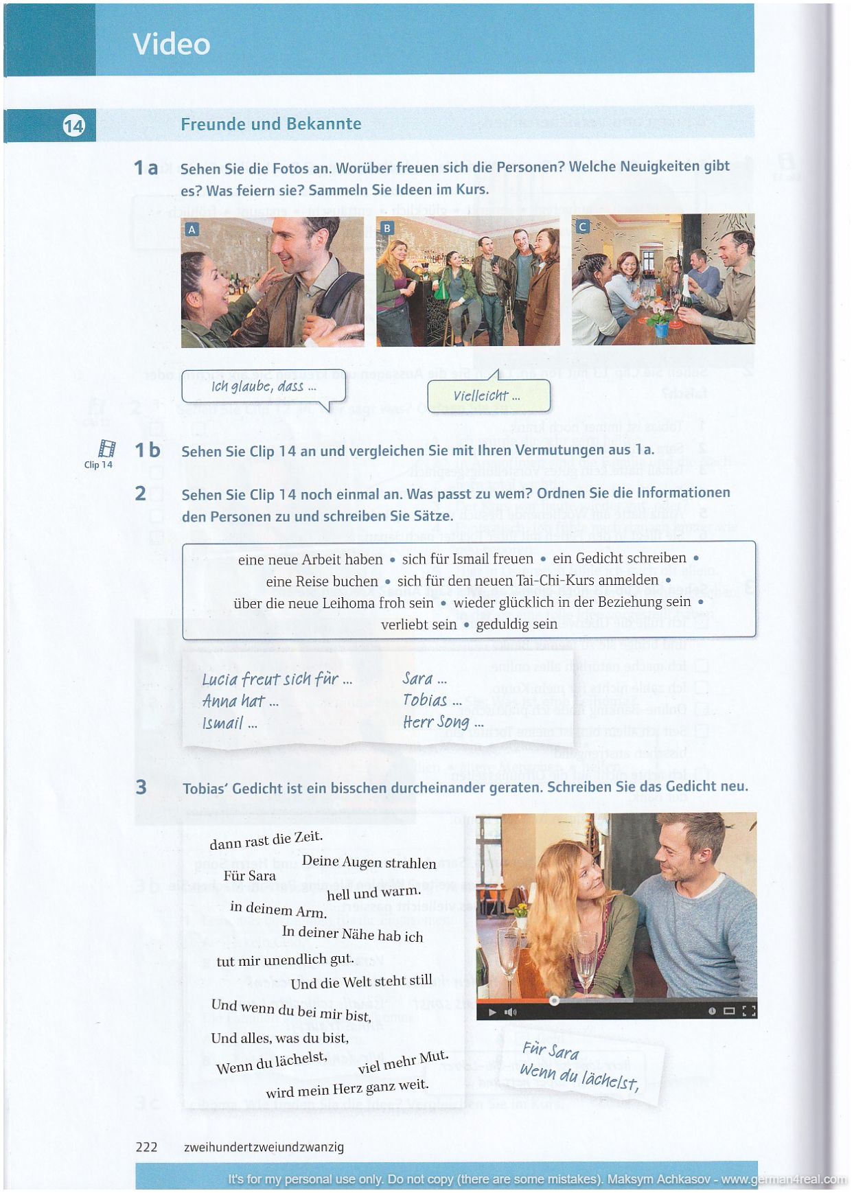 Pluspunkt A2 (Kursbuch) -  page 222