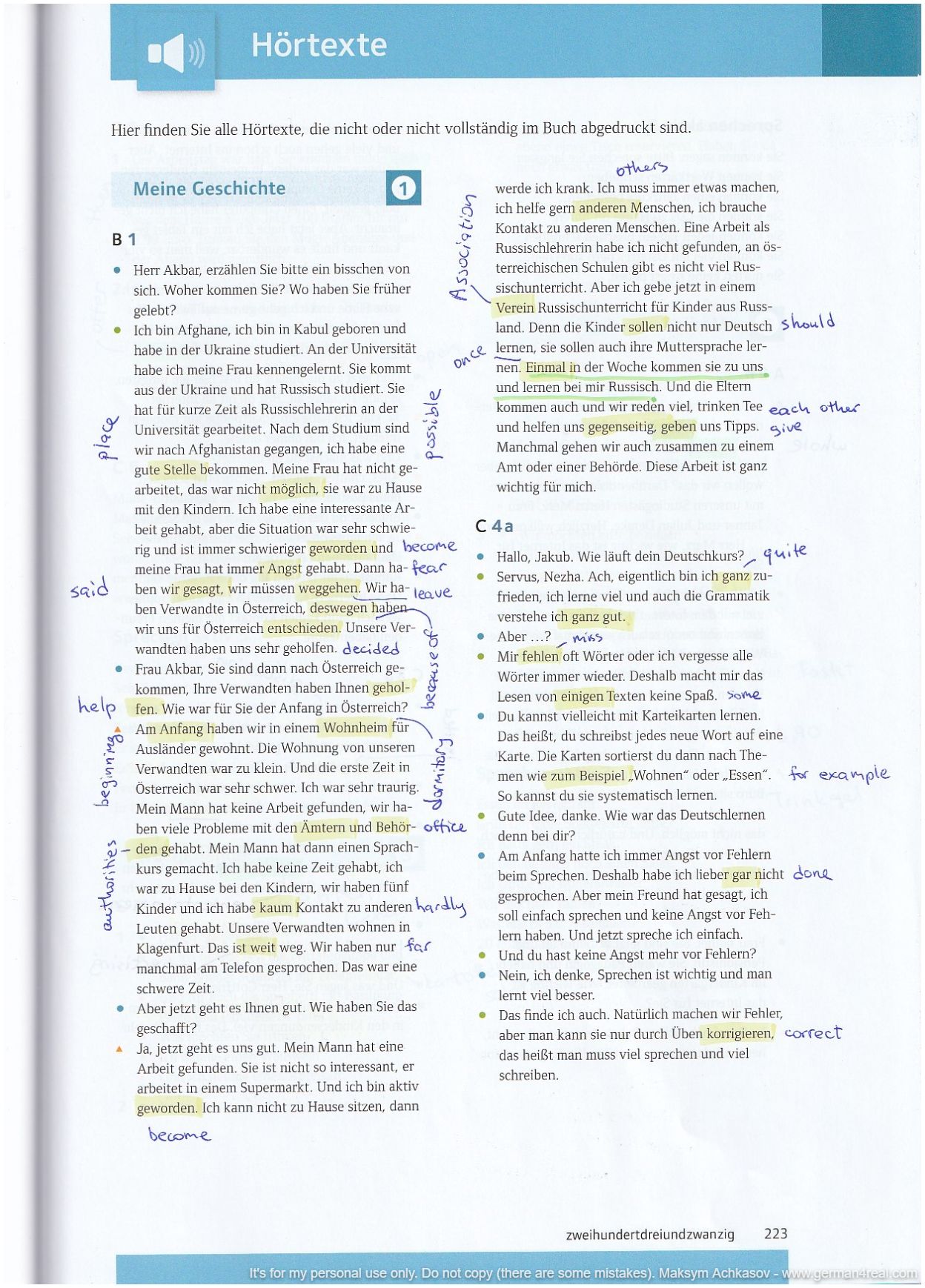 Pluspunkt A2 (Kursbuch) -  page 223
