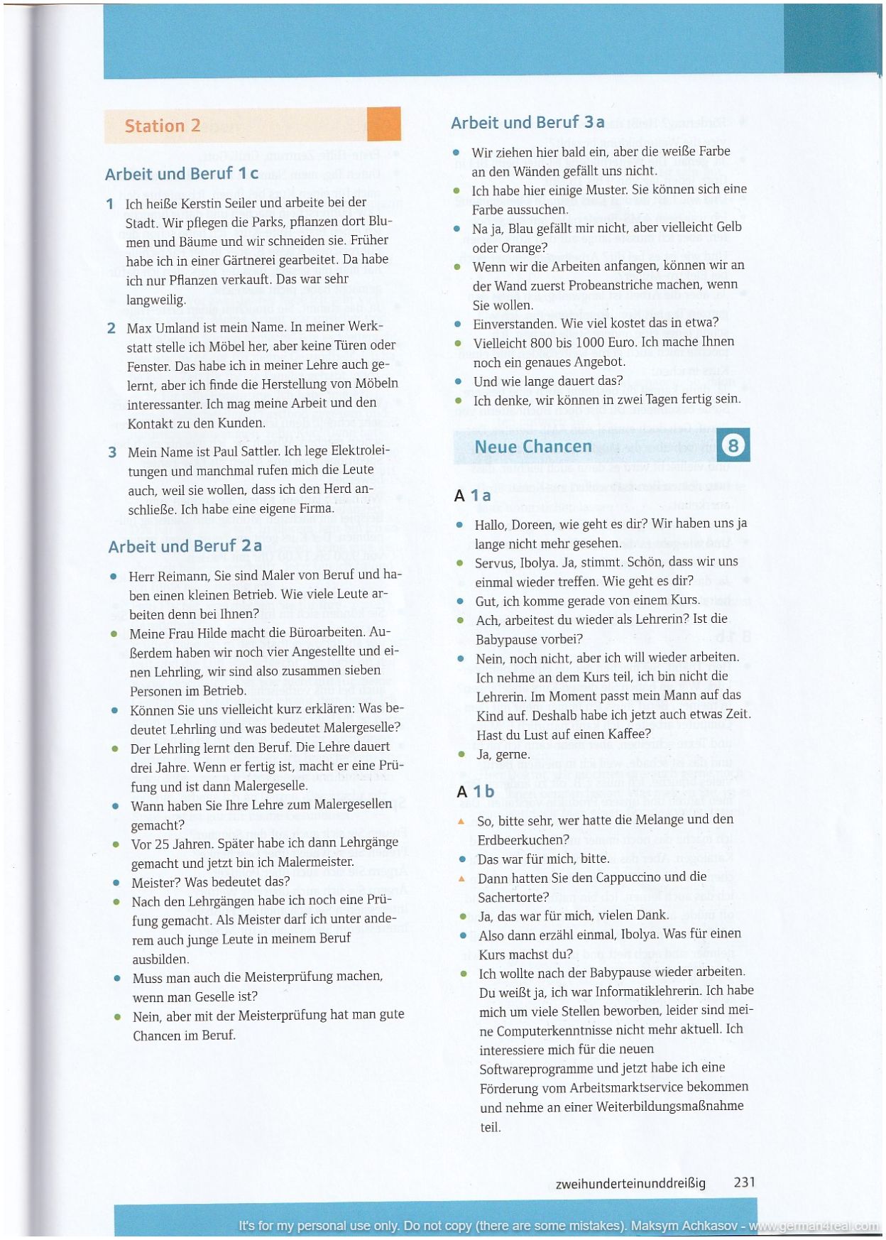 Pluspunkt A2 (Kursbuch) -  page 231