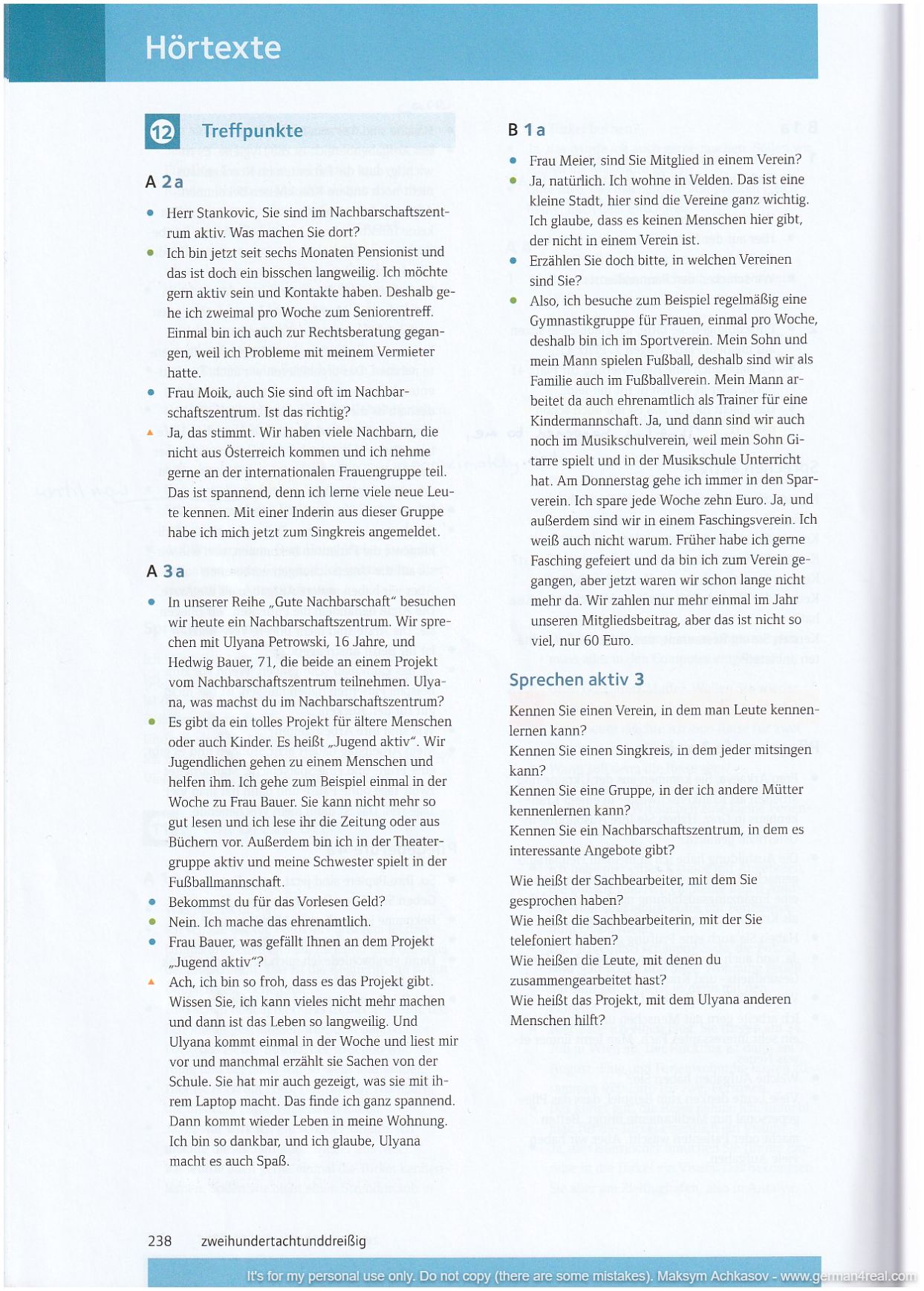 Pluspunkt A2 (Kursbuch) -  page 238
